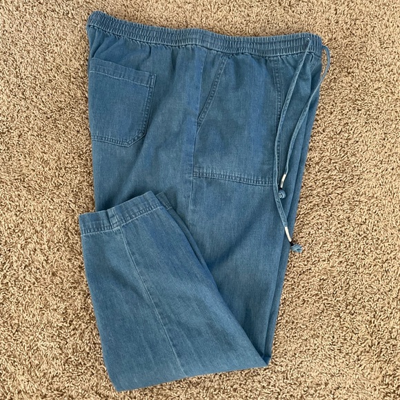 J. Crew Drawstring Waist Pants, Women’s Sz L - Picture 2 of 10